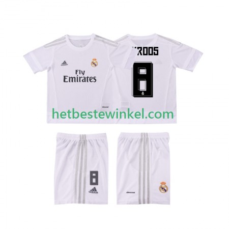 Real Madrid KROOS 8 2015 2016 Voetbalshirts Retro Kind Thuis